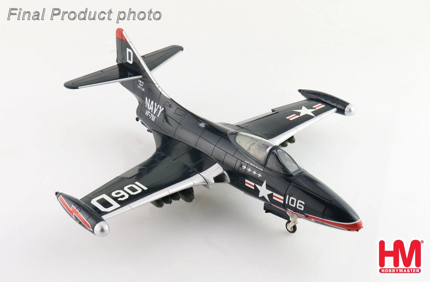 HOBBY MASTER GRUMMAN F9F-5 ROYCE WILLIAMS "ACTION SPEAK LOUDER THAN MEDALS"