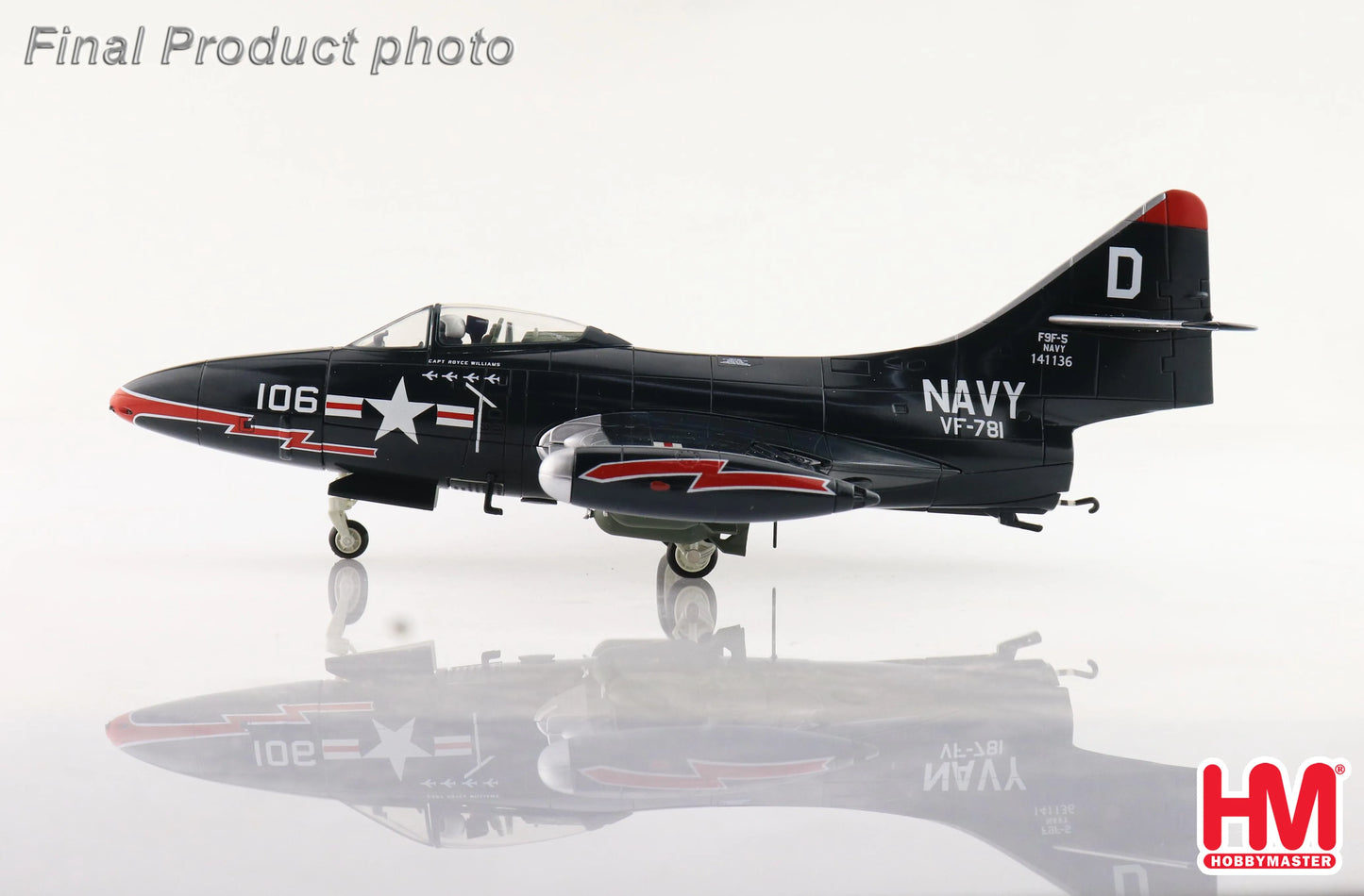 HOBBY MASTER GRUMMAN F9F-5 ROYCE WILLIAMS "ACTION SPEAK LOUDER THAN MEDALS"