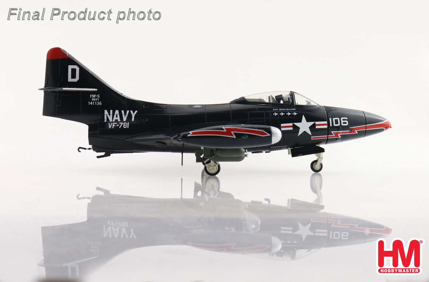 HOBBY MASTER GRUMMAN F9F-5 ROYCE WILLIAMS "ACTION SPEAK LOUDER THAN MEDALS"
