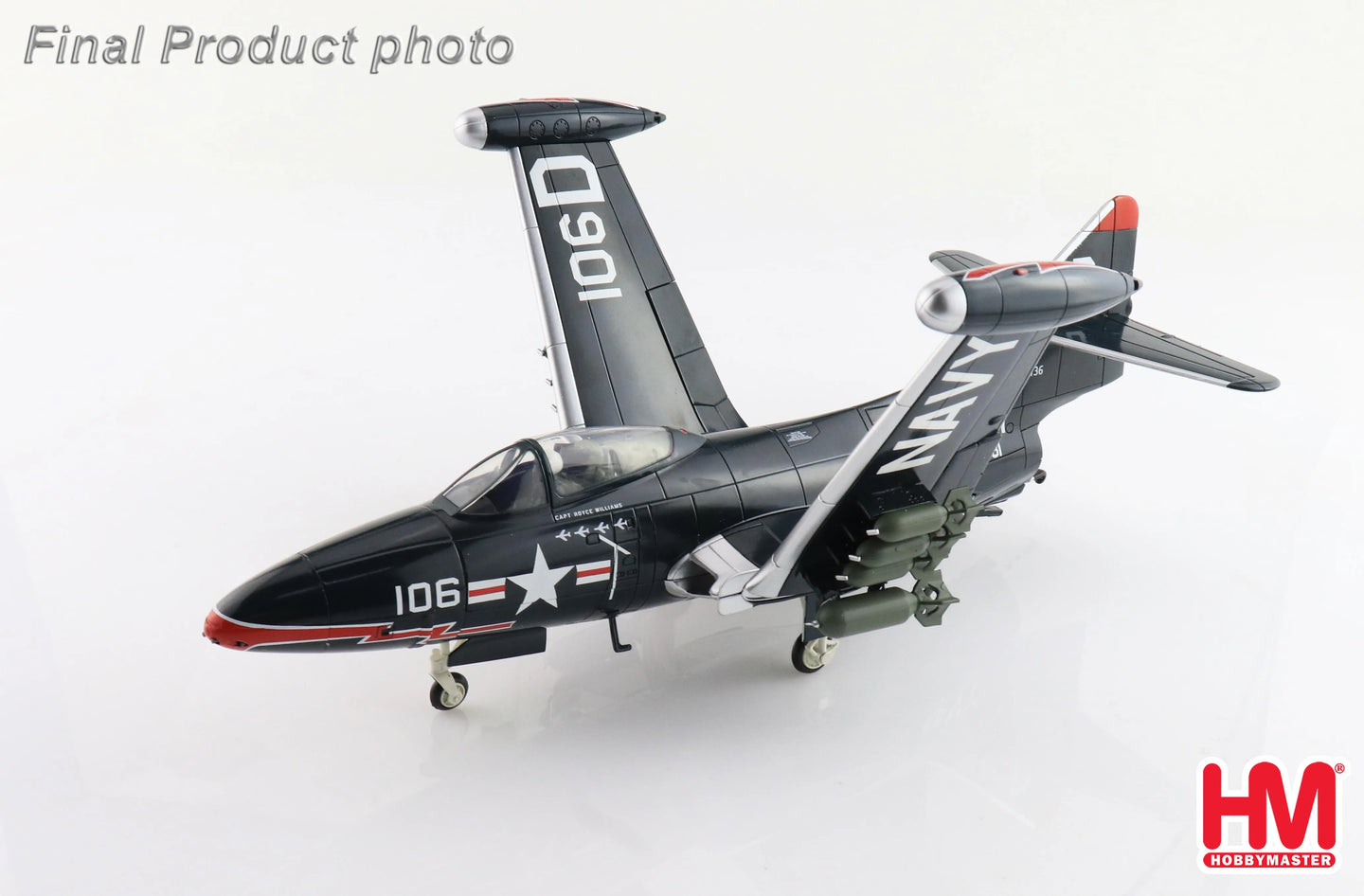 HOBBY MASTER GRUMMAN F9F-5 ROYCE WILLIAMS "ACTION SPEAK LOUDER THAN MEDALS"