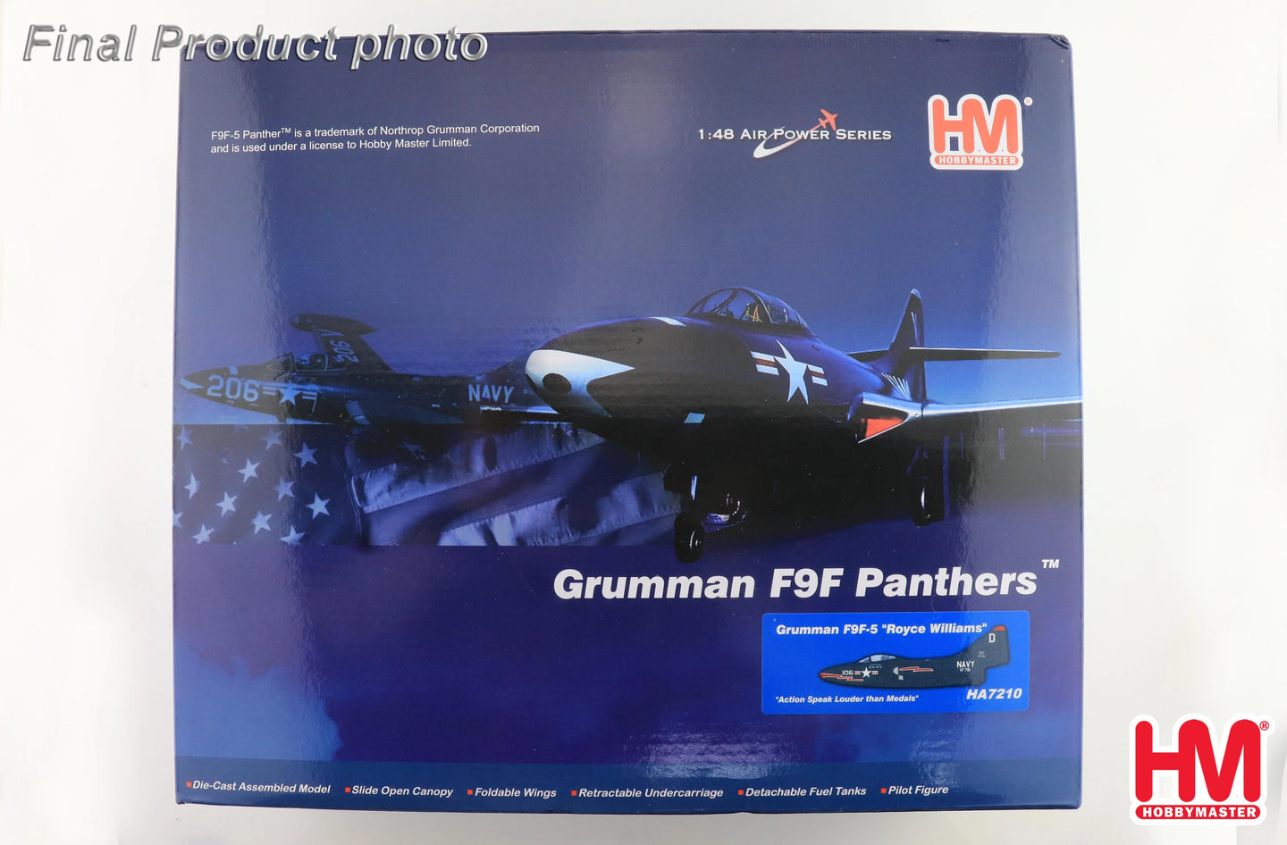 HOBBY MASTER GRUMMAN F9F-5 ROYCE WILLIAMS "ACTION SPEAK LOUDER THAN MEDALS"