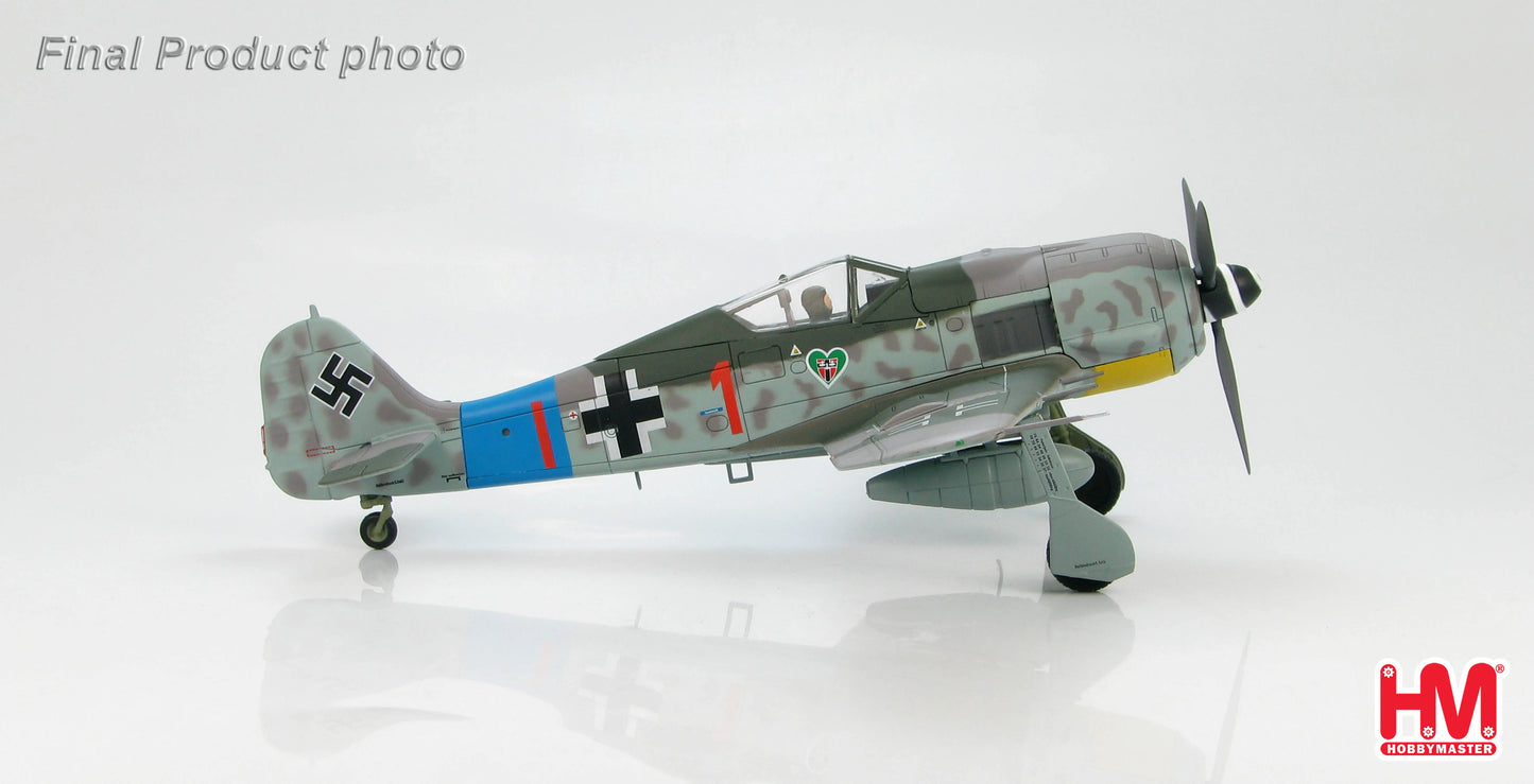 HOBBY MASTER FW190A GRUNHERZ "RED 1" HANS DORTENMANN