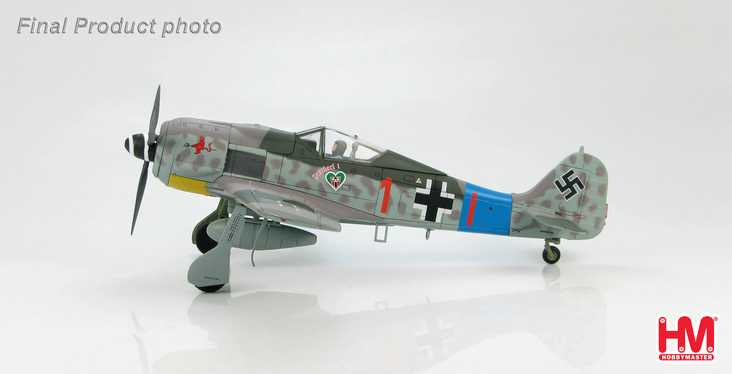 HOBBY MASTER FW190A GRUNHERZ "RED 1" HANS DORTENMANN