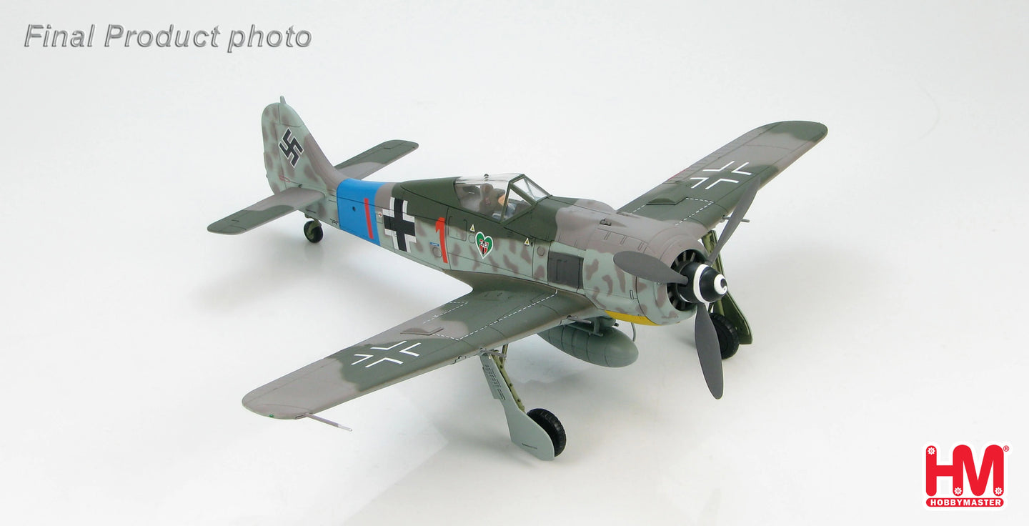 HOBBY MASTER FW190A GRUNHERZ "RED 1" HANS DORTENMANN