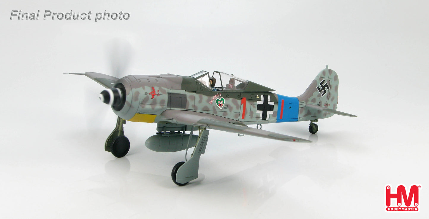 HOBBY MASTER FW190A GRUNHERZ "RED 1" HANS DORTENMANN