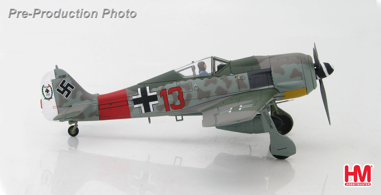 HOBBY MASTER FW 190A  "RED 13" HEINZ BAR GERMANY 1944