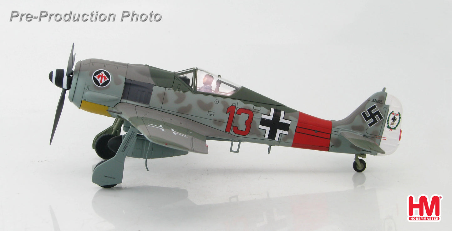 HOBBY MASTER FW 190A  "RED 13" HEINZ BAR GERMANY 1944
