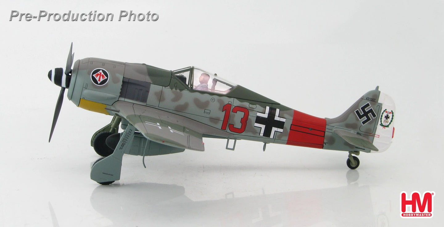 HOBBY MASTER FW 190A  "RED 13" HEINZ BAR GERMANY 1944