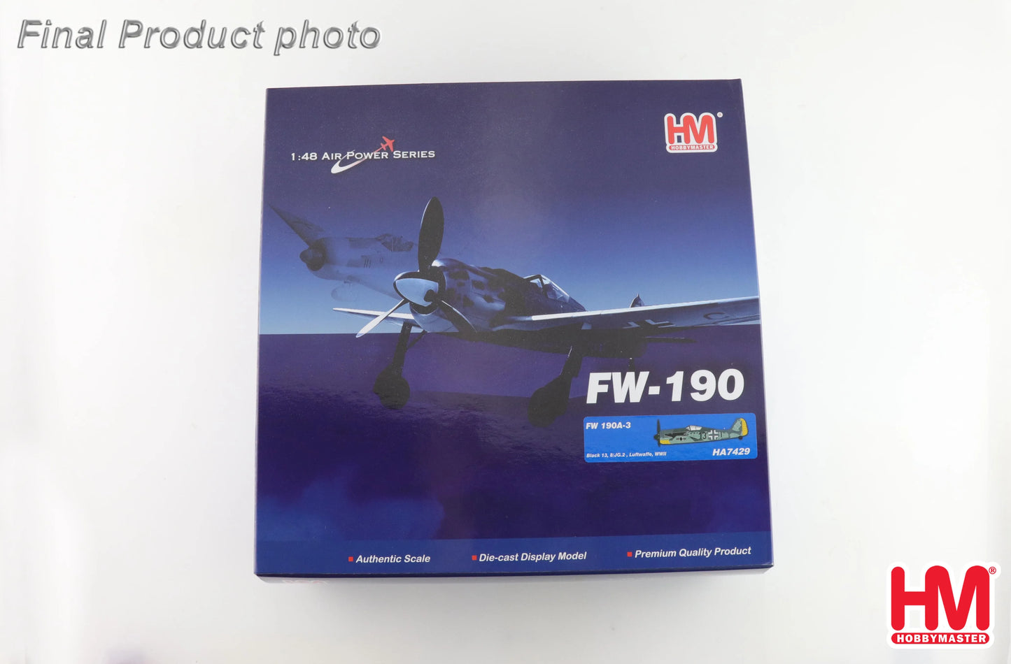 HOBBY MASTER FW 190A-3 LUFTWAFFE "BLACK 13" WWII