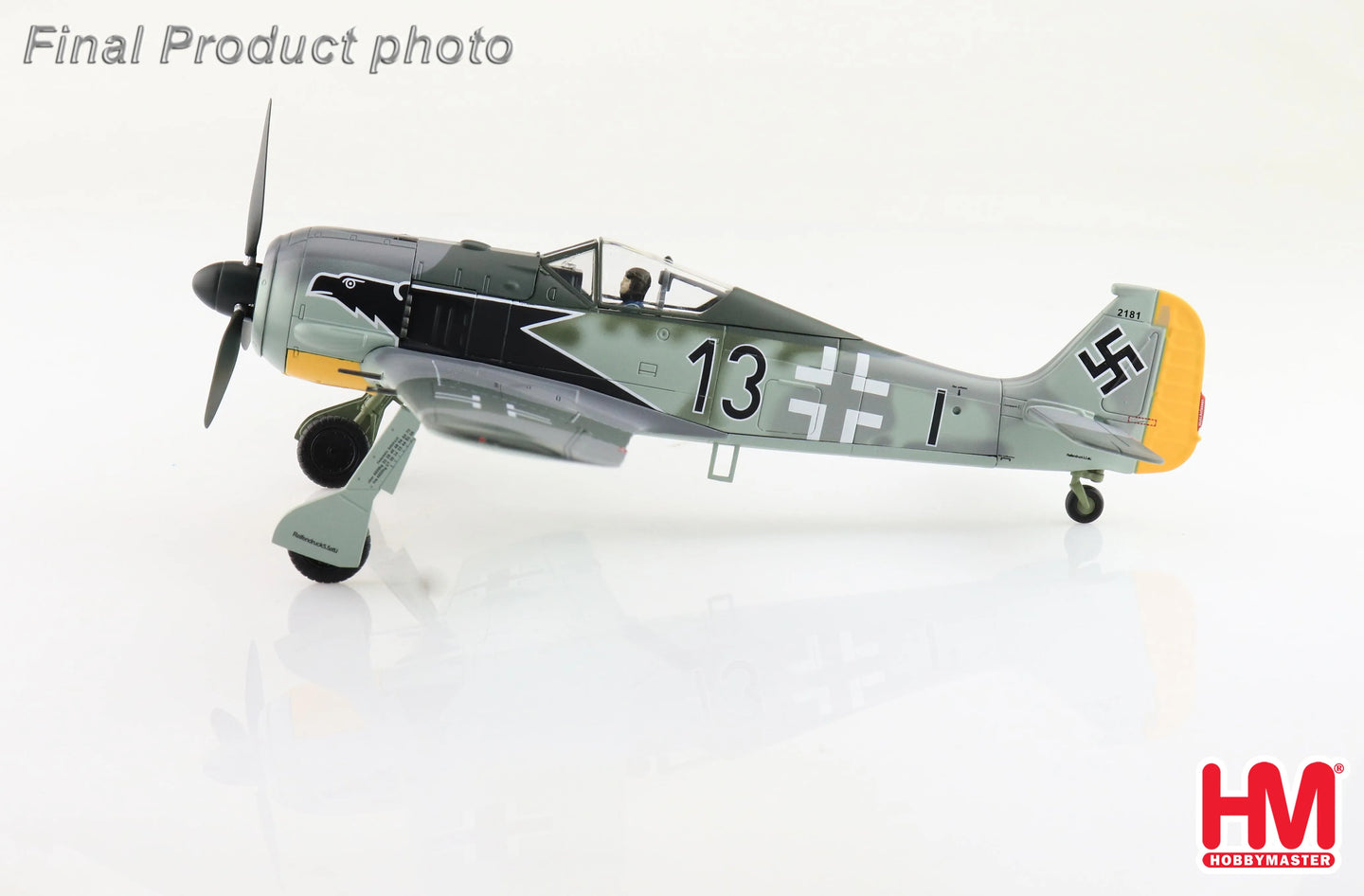 HOBBY MASTER FW 190A-3 LUFTWAFFE "BLACK 13" WWII