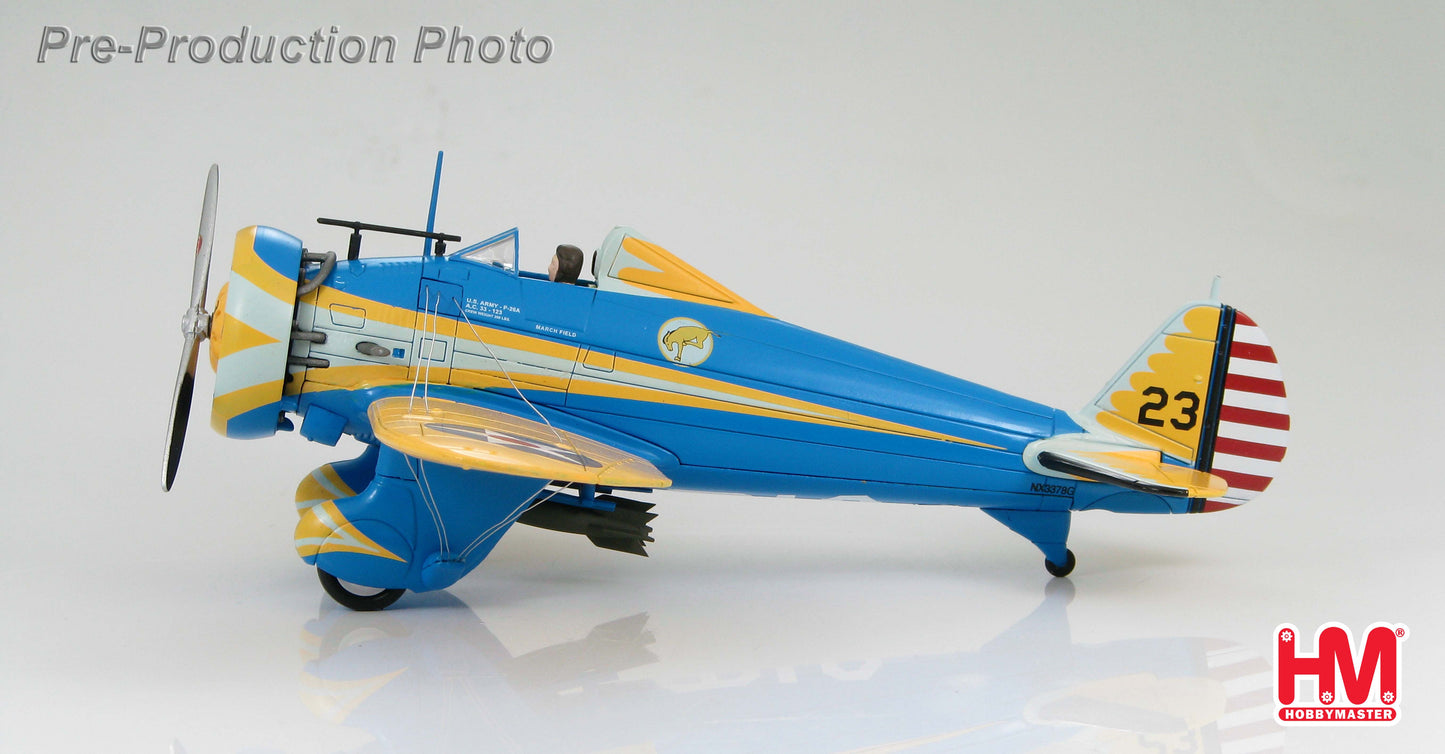HOBBY MASTERS P-26A PEASHOOTER USAAC 95TH PC MARCH FIELD CA 1935