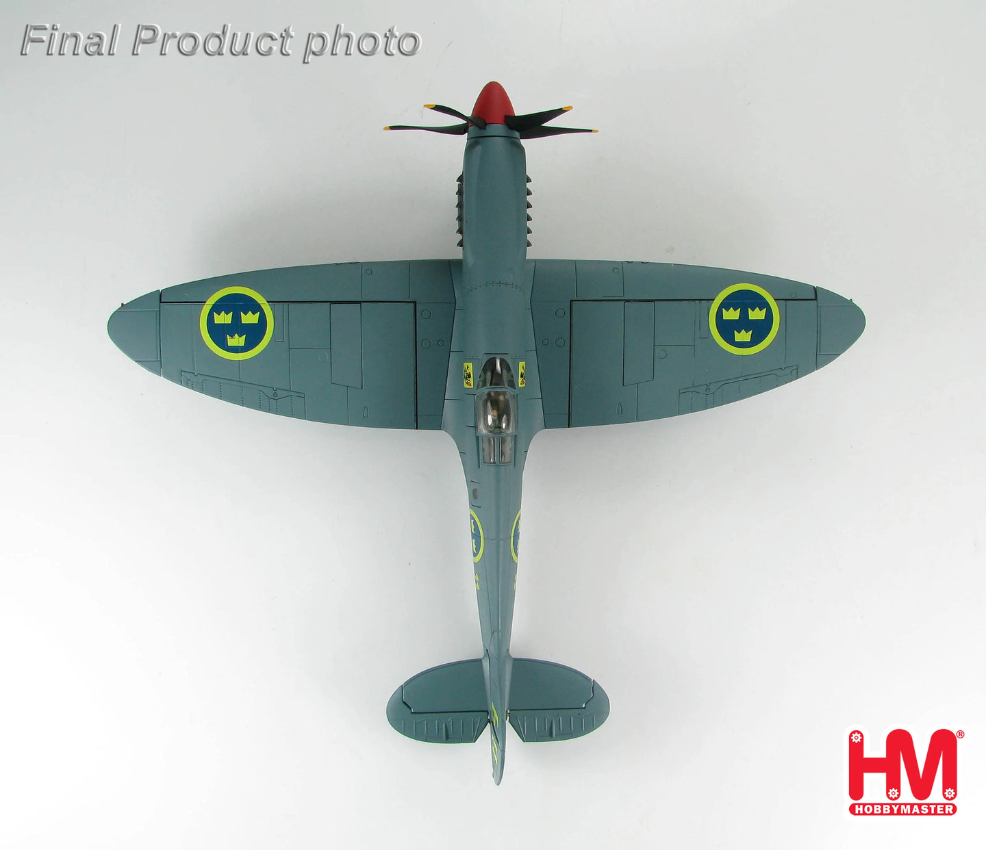 HOBBY MASTER SUPERMARINE SPITFIRE PR.MK XIX SWEDISH AIR FORCE S-31 YELLOW 60