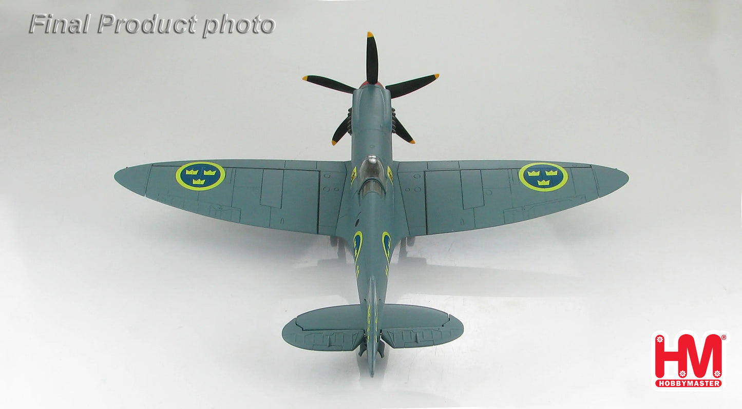 HOBBY MASTER SUPERMARINE SPITFIRE PR.MK XIX SWEDISH AIR FORCE S-31 YELLOW 60