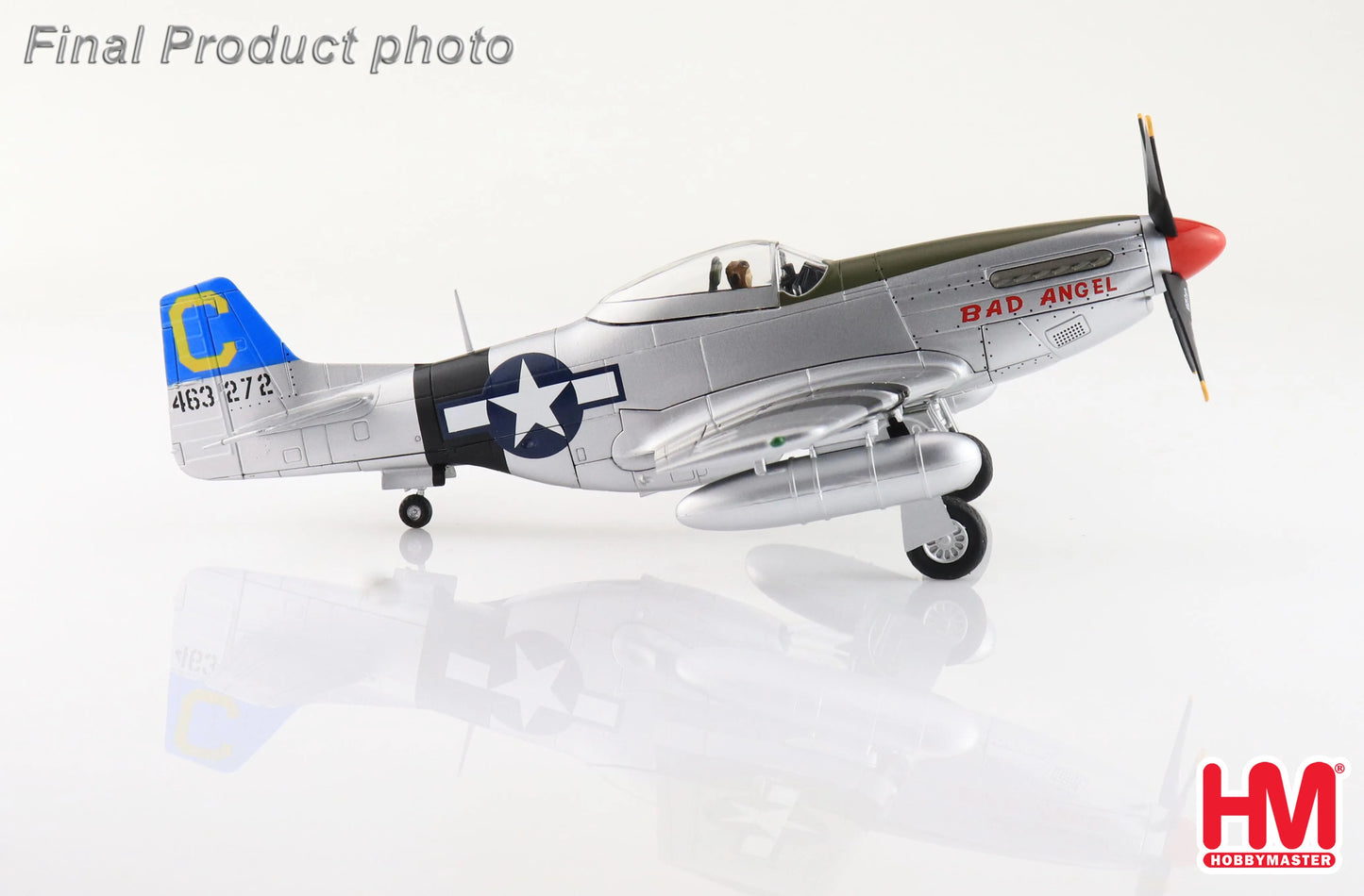 HOBBY MASTER P-51D MUSTANG "BAD ANGEL" USAAF 44-63272 LT. LOUIS E. CURDES PHILIPPINES 1945