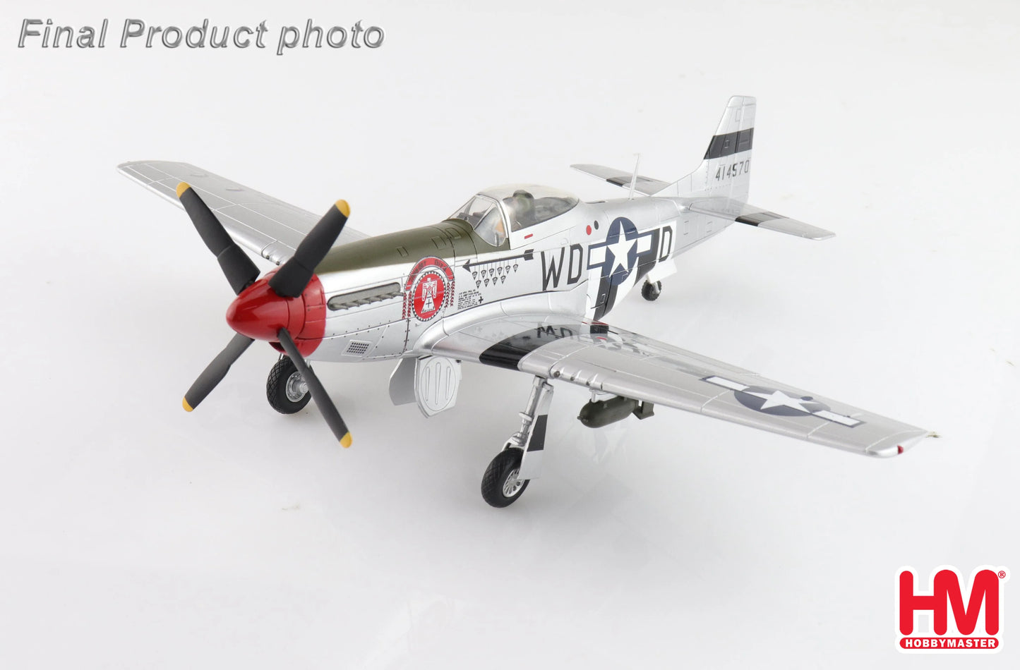 HOBBY MASTER P-51D MUSTANG 335 FS/4 FG CAPTAIN TED LINES