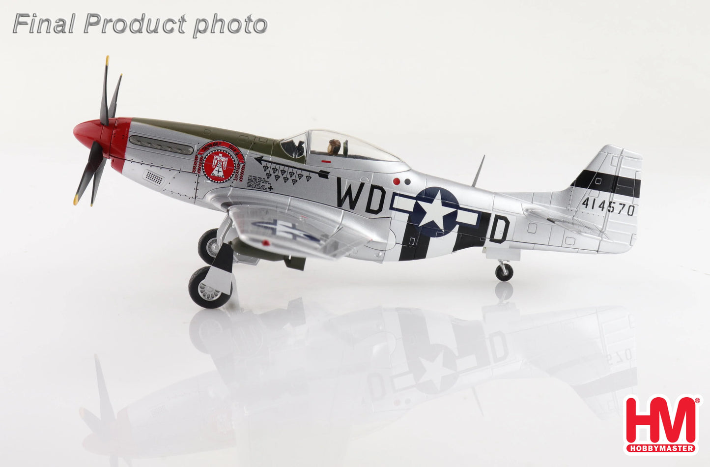 HOBBY MASTER P-51D MUSTANG 335 FS/4 FG CAPTAIN TED LINES