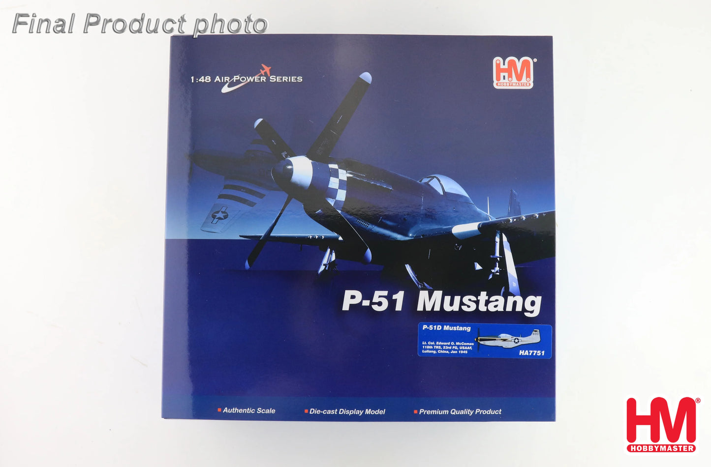 HOBBY MASTER P-51D MUSTANG "LT. COL. EDWARD O. MCCOMAS" USAAF CHINA 1945