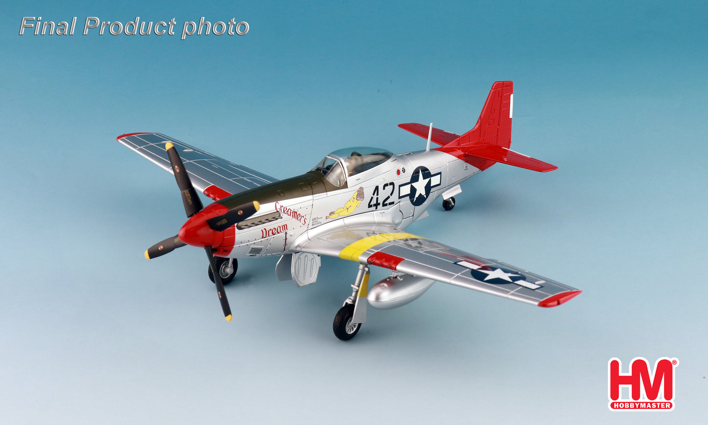 HOBBY MASTER HA7752 P-51D "CREAMERS DREAM" FLOWN BY 1ST LT. CHARLES WHITE 301ST FS RAMITELLI ITALY 1945