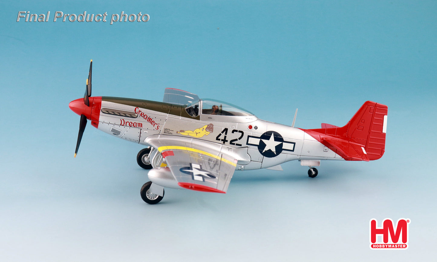 HOBBY MASTER HA7752 P-51D "CREAMERS DREAM" FLOWN BY 1ST LT. CHARLES WHITE 301ST FS RAMITELLI ITALY 1945