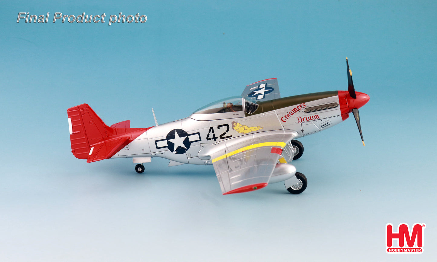 HOBBY MASTER HA7752 P-51D "CREAMERS DREAM" FLOWN BY 1ST LT. CHARLES WHITE 301ST FS RAMITELLI ITALY 1945