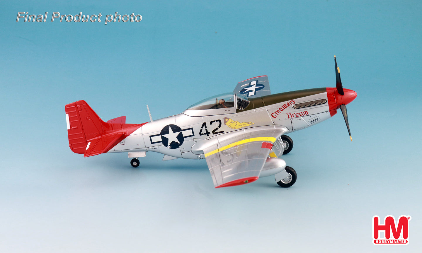 HOBBY MASTER HA7752 P-51D "CREAMERS DREAM" FLOWN BY 1ST LT. CHARLES WHITE 301ST FS RAMITELLI ITALY 1945