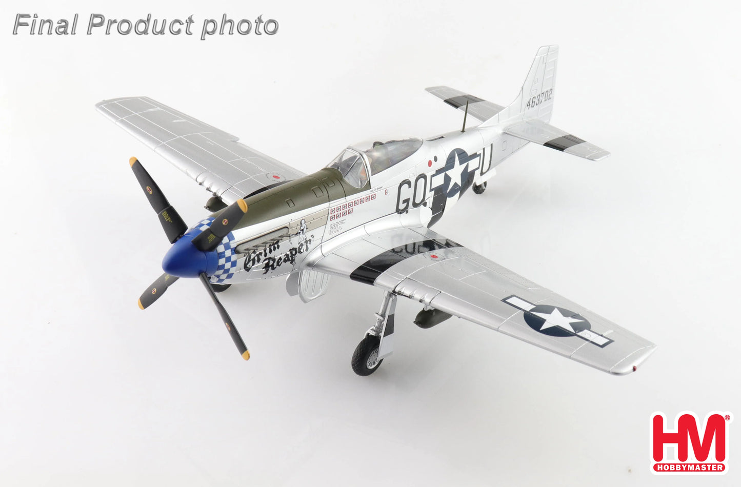 HOBBY MASTER P-51D USAAF "GRIM REAPER" 463702 355TH FS 9TH 1945