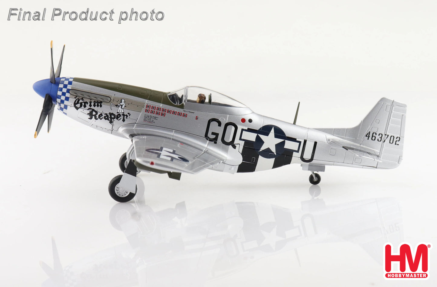 HOBBY MASTER P-51D USAAF "GRIM REAPER" 463702 355TH FS 9TH 1945