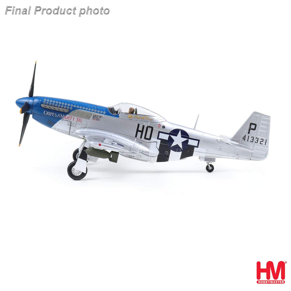 HOBBY MASTER P-51D-5-NA GEORGE PEDDY 487 FS 352 FG 8TH AF USAAF BODNEY UK JULY 1944