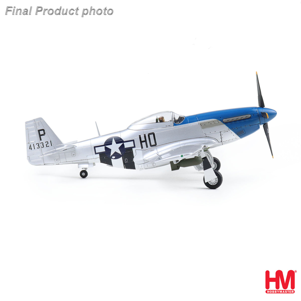 HOBBY MASTER P-51D-5-NA GEORGE PEDDY 487 FS 352 FG 8TH AF USAAF BODNEY UK JULY 1944