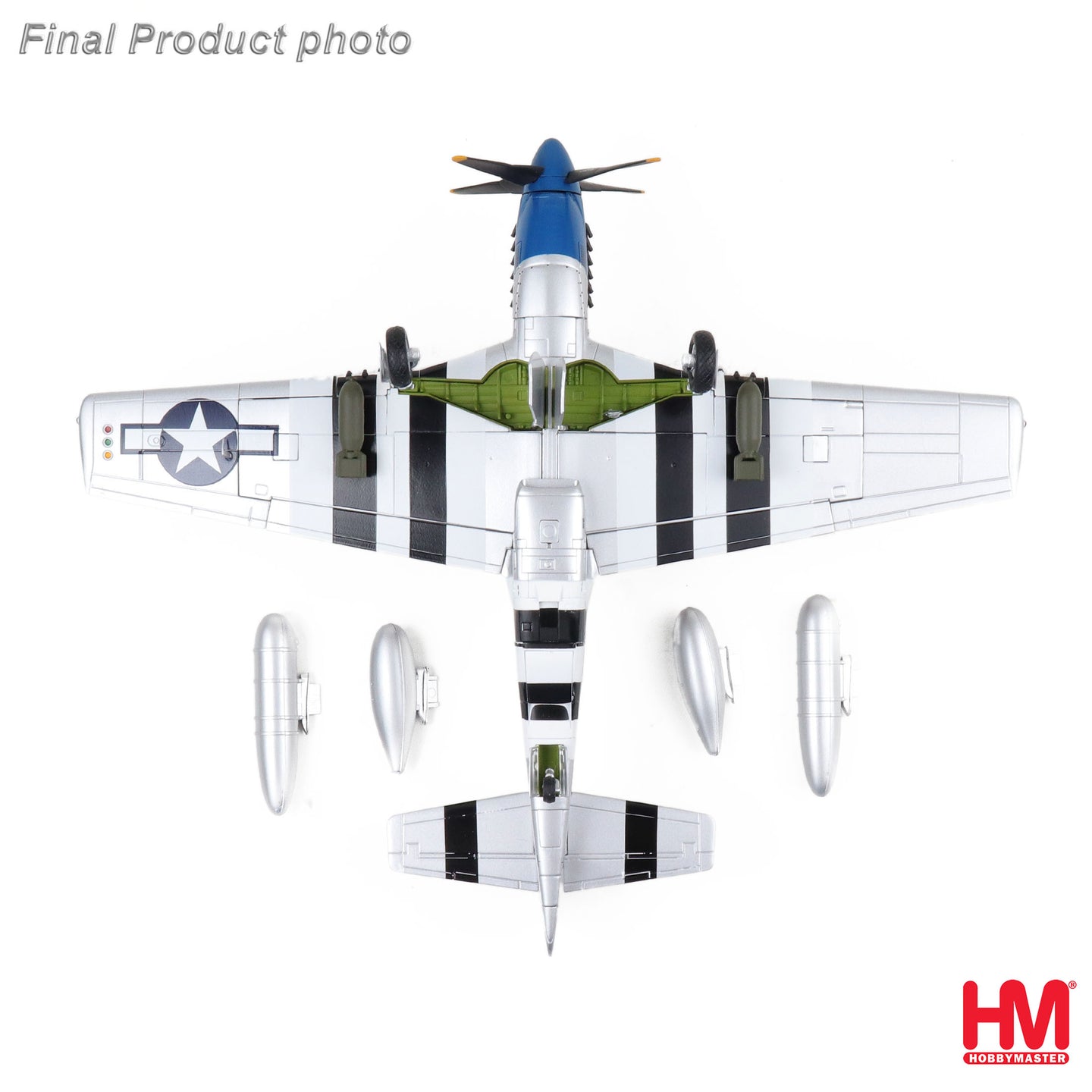 HOBBY MASTER P-51D-5-NA GEORGE PEDDY 487 FS 352 FG 8TH AF USAAF BODNEY UK JULY 1944