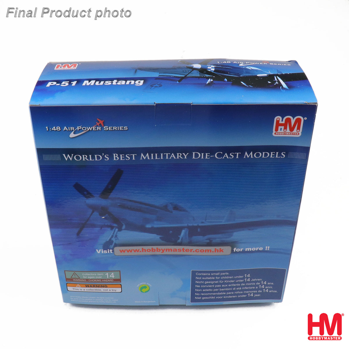 HOBBY MASTER P-51D-5-NA GEORGE PEDDY 487 FS 352 FG 8TH AF USAAF BODNEY UK JULY 1944