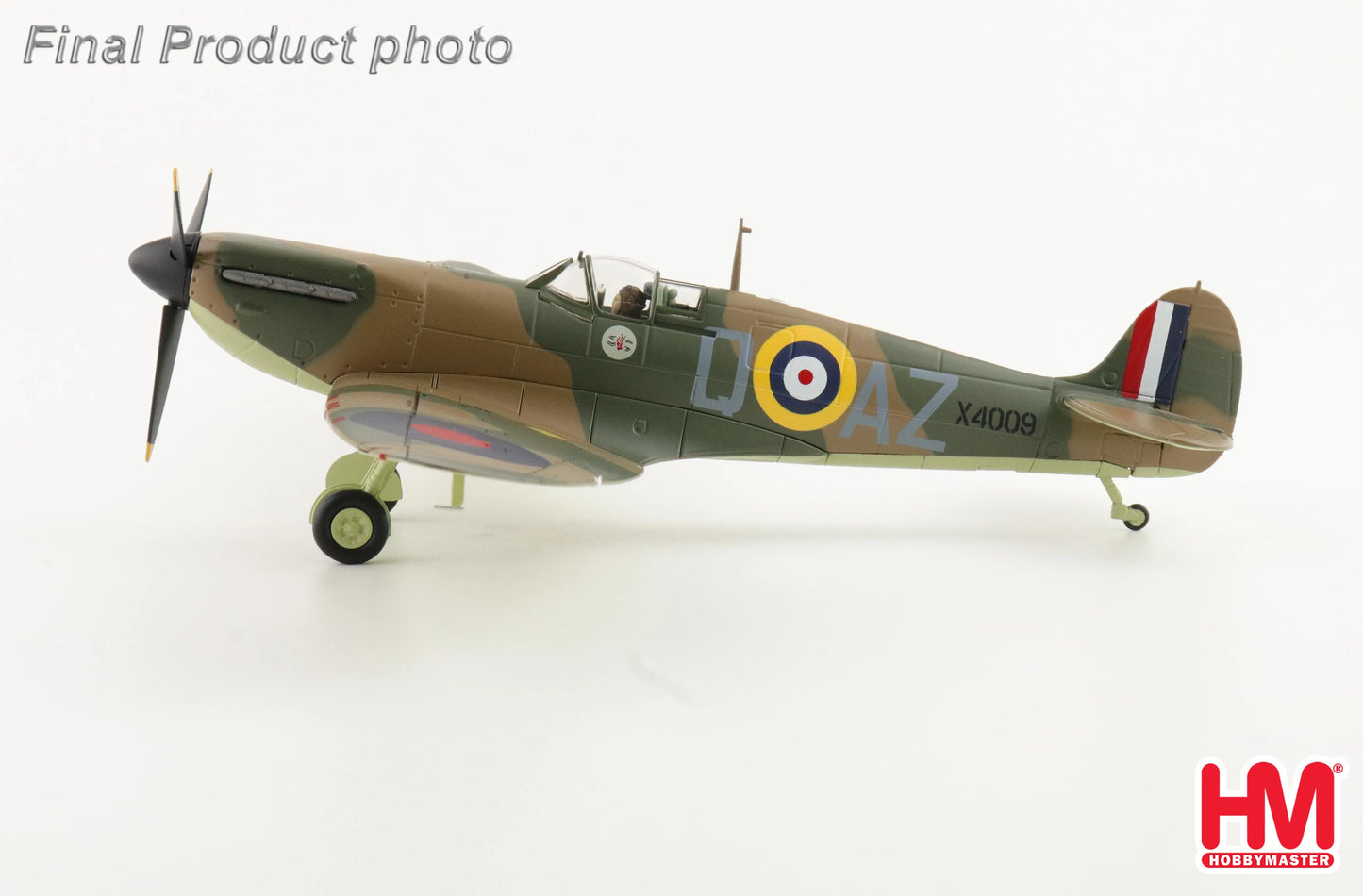 HOBBY MASTER HA7818 1/48 SPITFIRE MK. LA X4009 FLT LT P C HUGHES RAF 1940