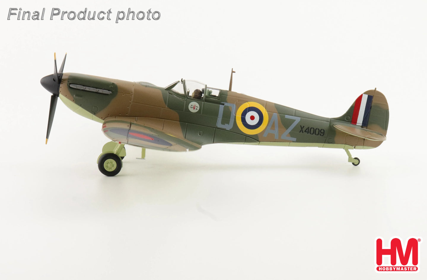 HOBBY MASTER HA7818 1/48 SPITFIRE MK. LA X4009 FLT LT P C HUGHES RAF 1940