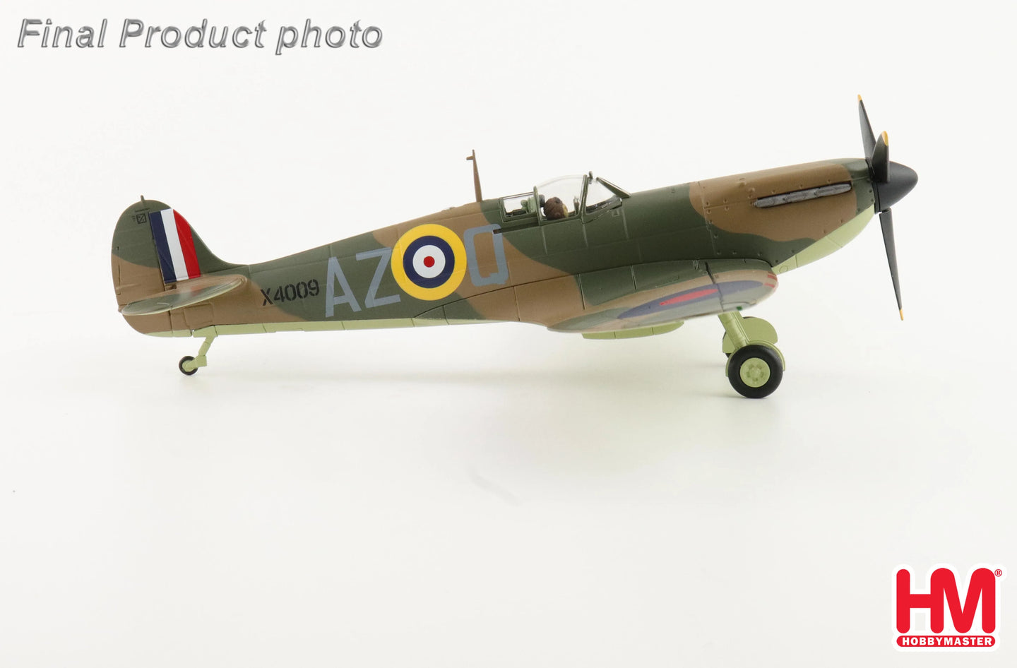 HOBBY MASTER HA7818 1/48 SPITFIRE MK. LA X4009 FLT LT P C HUGHES RAF 1940