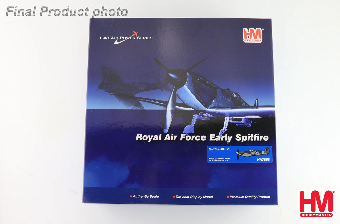 HOBBY MASTER SPITFIRE MK. VB DUC/AD572 F/O FRANTISEK PERINA NO. 312 SQN 1942