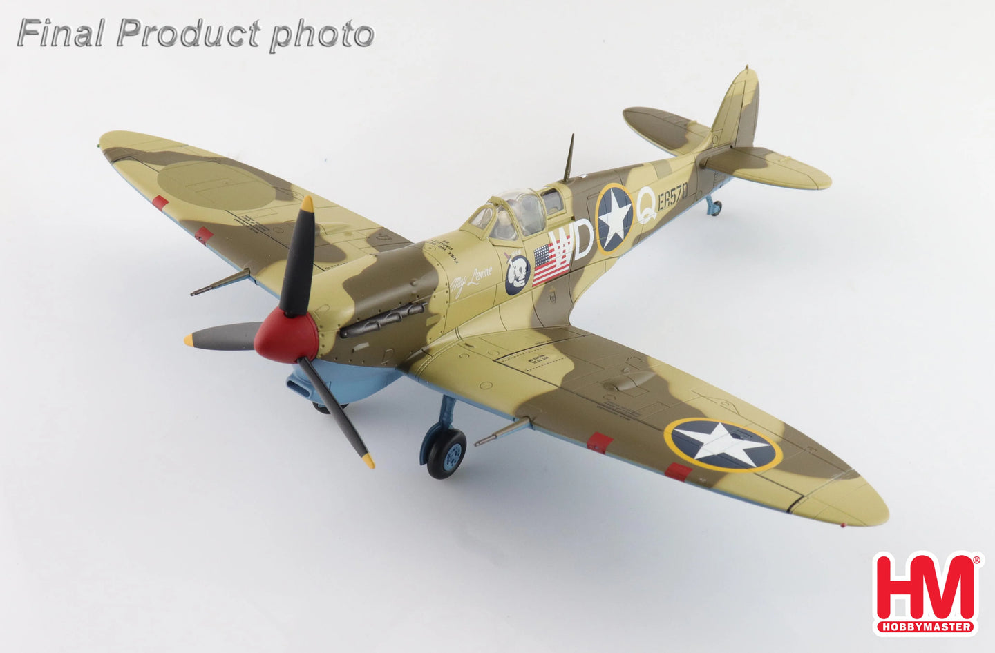 HOBBY MASTER SPITFIRE MK.VB TROP "MAJ. ROBERT LEVINE" ER570 4TH FS, 52ND FG MACAF AUGUST 1943
