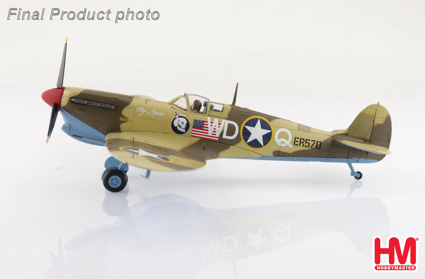 HOBBY MASTER SPITFIRE MK.VB TROP "MAJ. ROBERT LEVINE" ER570 4TH FS, 52ND FG MACAF AUGUST 1943