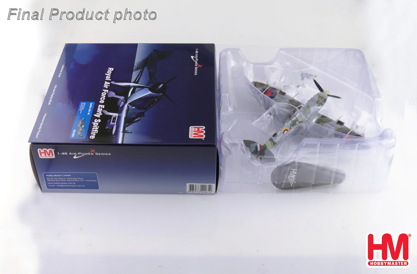 HOBBY MASTER SPITFIRE MK. VB BM124 FLOWN BY SQN. LDR. PADDY FINUCANE NO. 602 SQN 1942