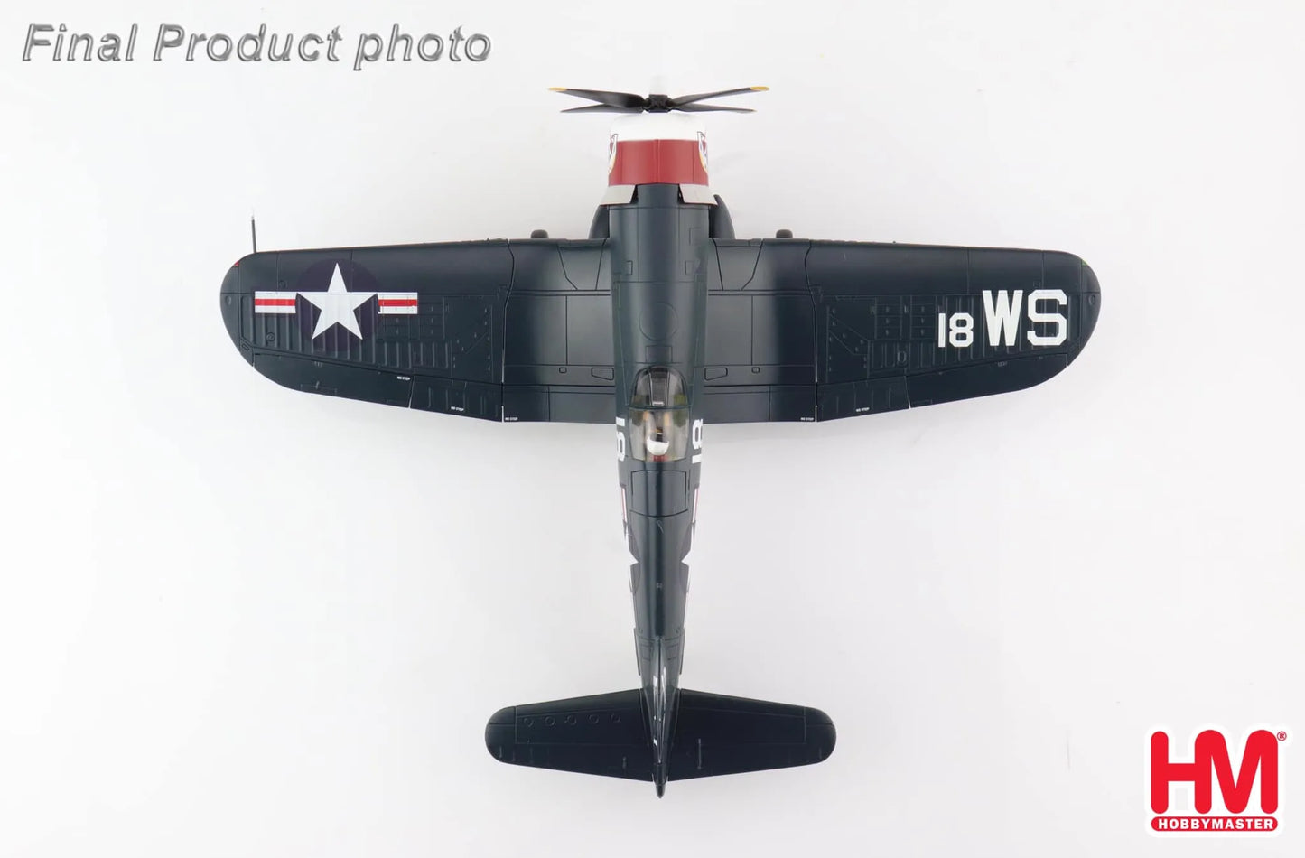 HOBBY MASTER F4U-4 CORSAIR WHITE 18 "DEATH RATTLERS" 1951