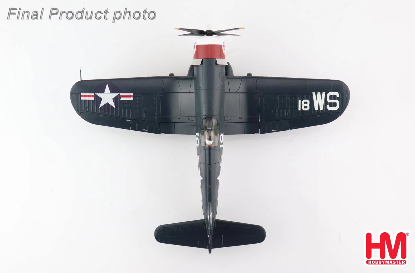 HOBBY MASTER F4U-4 CORSAIR WHITE 18 "DEATH RATTLERS" 1951