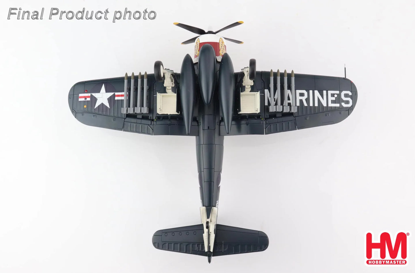 HOBBY MASTER F4U-4 CORSAIR WHITE 18 "DEATH RATTLERS" 1951
