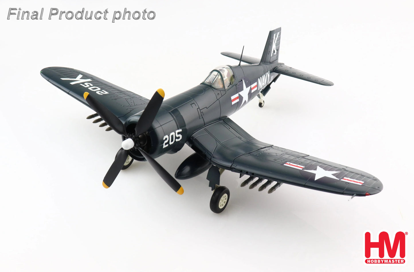 HOBBY MASTER F4U-4 CORSAIR MEDAL OF HONOR WHITE 205 DEC 1950