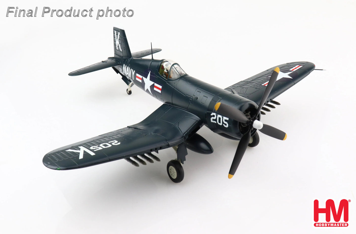HOBBY MASTER F4U-4 CORSAIR MEDAL OF HONOR WHITE 205 DEC 1950