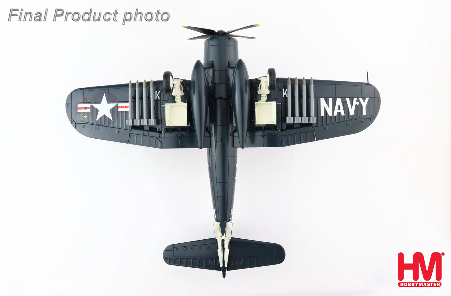 HOBBY MASTER F4U-4 CORSAIR MEDAL OF HONOR WHITE 205 DEC 1950