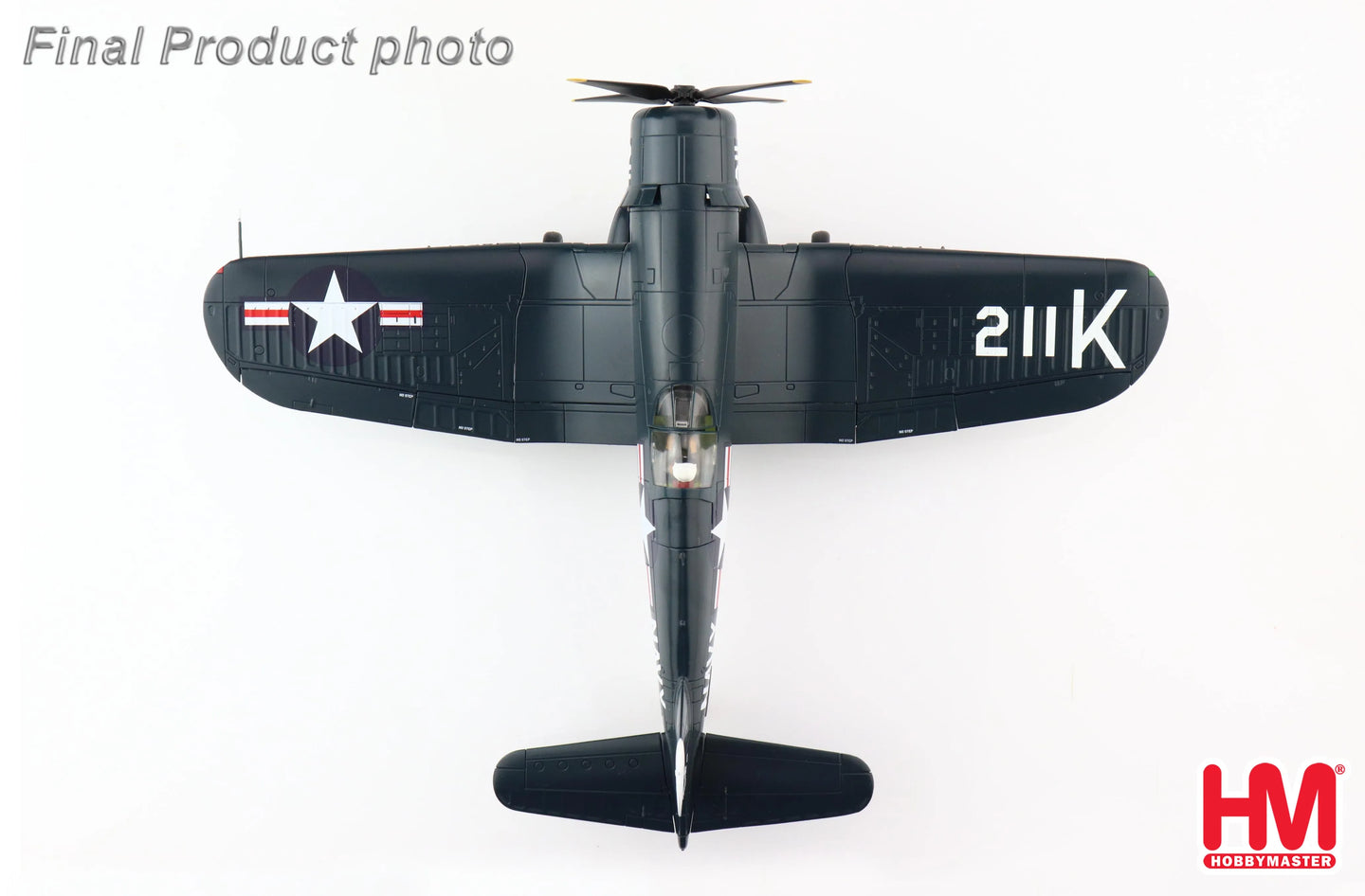 HOBBY MASTER F4U-4 CORSAIR WHITE 203 JESSE BROWN KIA 04 DEC 1950