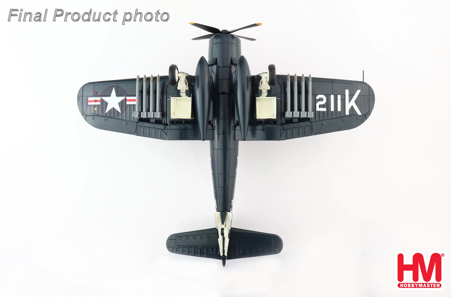HOBBY MASTER F4U-4 CORSAIR WHITE 203 JESSE BROWN KIA 04 DEC 1950
