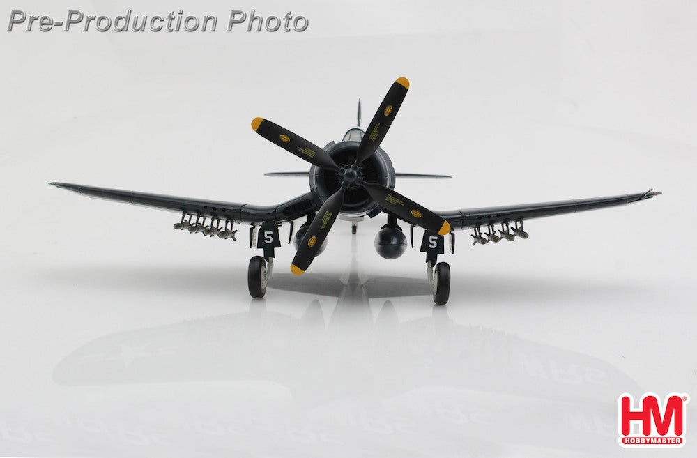 HOBBY MASTER F4U-4 CORSAIR US MARINES BUNO 97380 VMF-312 "CAPT. PHILLIP C. DELONG" USS BATAAN KOREA APRIL 1951