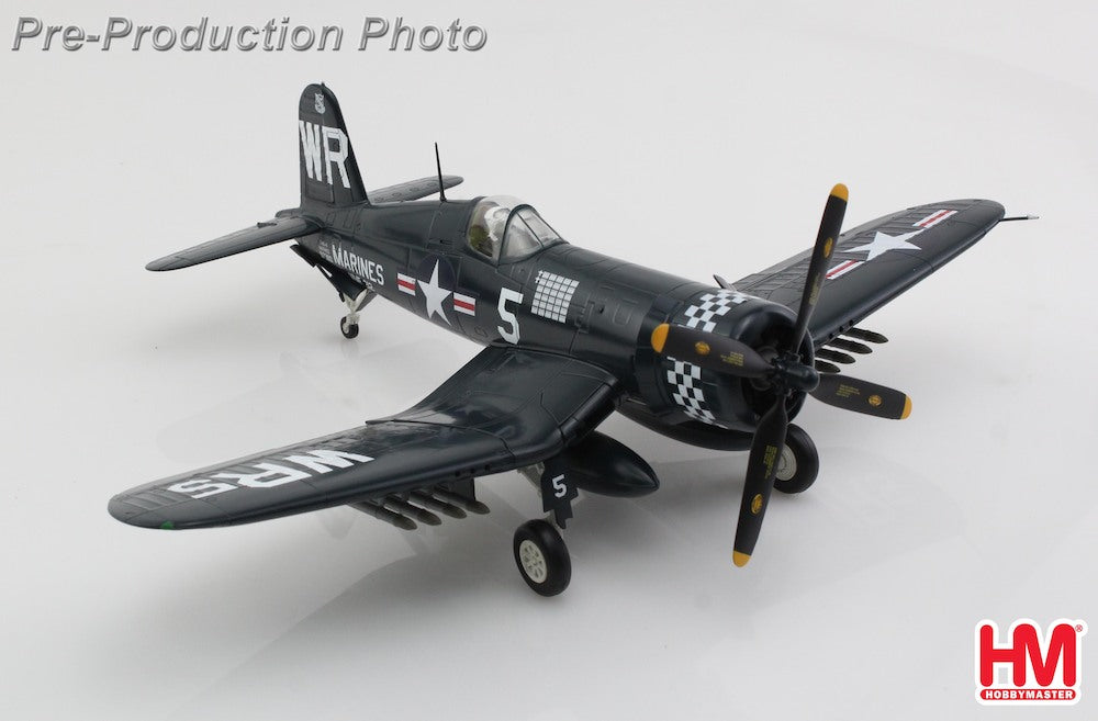 HOBBY MASTER F4U-4 CORSAIR US MARINES BUNO 97380 VMF-312 "CAPT. PHILLIP C. DELONG" USS BATAAN KOREA APRIL 1951