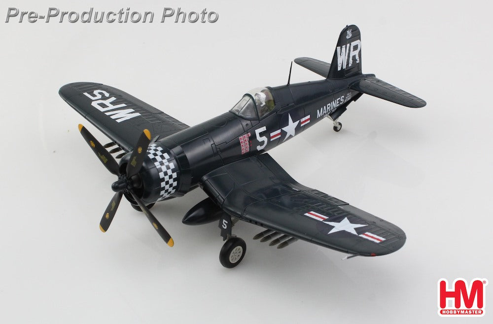 HOBBY MASTER F4U-4 CORSAIR US MARINES BUNO 97380 VMF-312 "CAPT. PHILLIP C. DELONG" USS BATAAN KOREA APRIL 1951