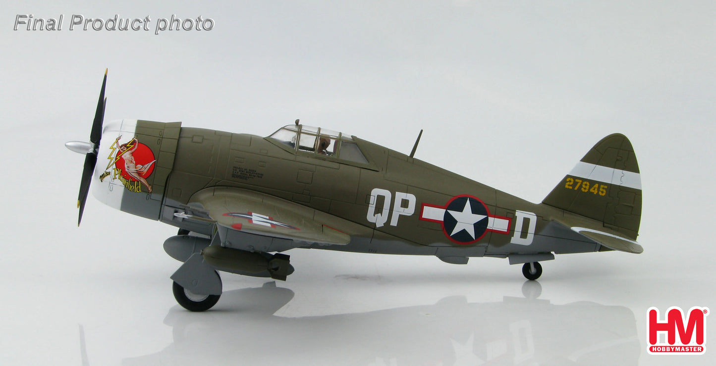 HOBBY MASTER REPUBLIC P-47D THUNDERBOLT USAAF 4TH FG 334TH FS #42-7945 "MISS PLAINFIELD"